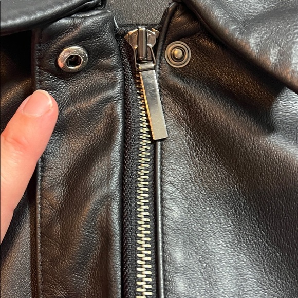 Valerie Stevens Sleek 100% Lamb Black Leather Jacket Classic Soft Medium - Picture 8 of 8